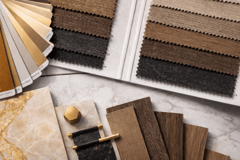 interior design project material samples