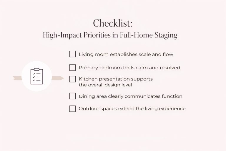 High-impact staging priorities