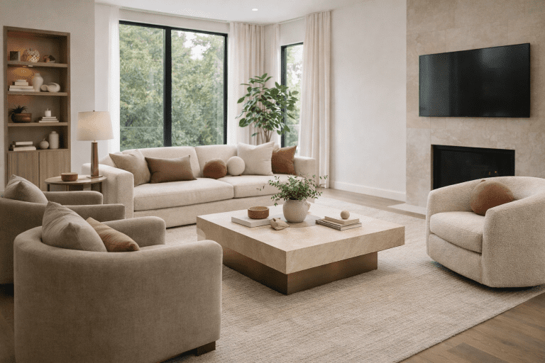 Soft Contemporary Living Room 2