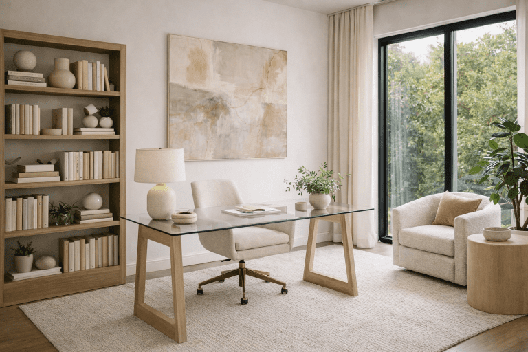 organic Luxe home office