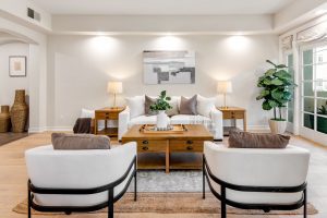 Brentwood Home Living Room After Staging