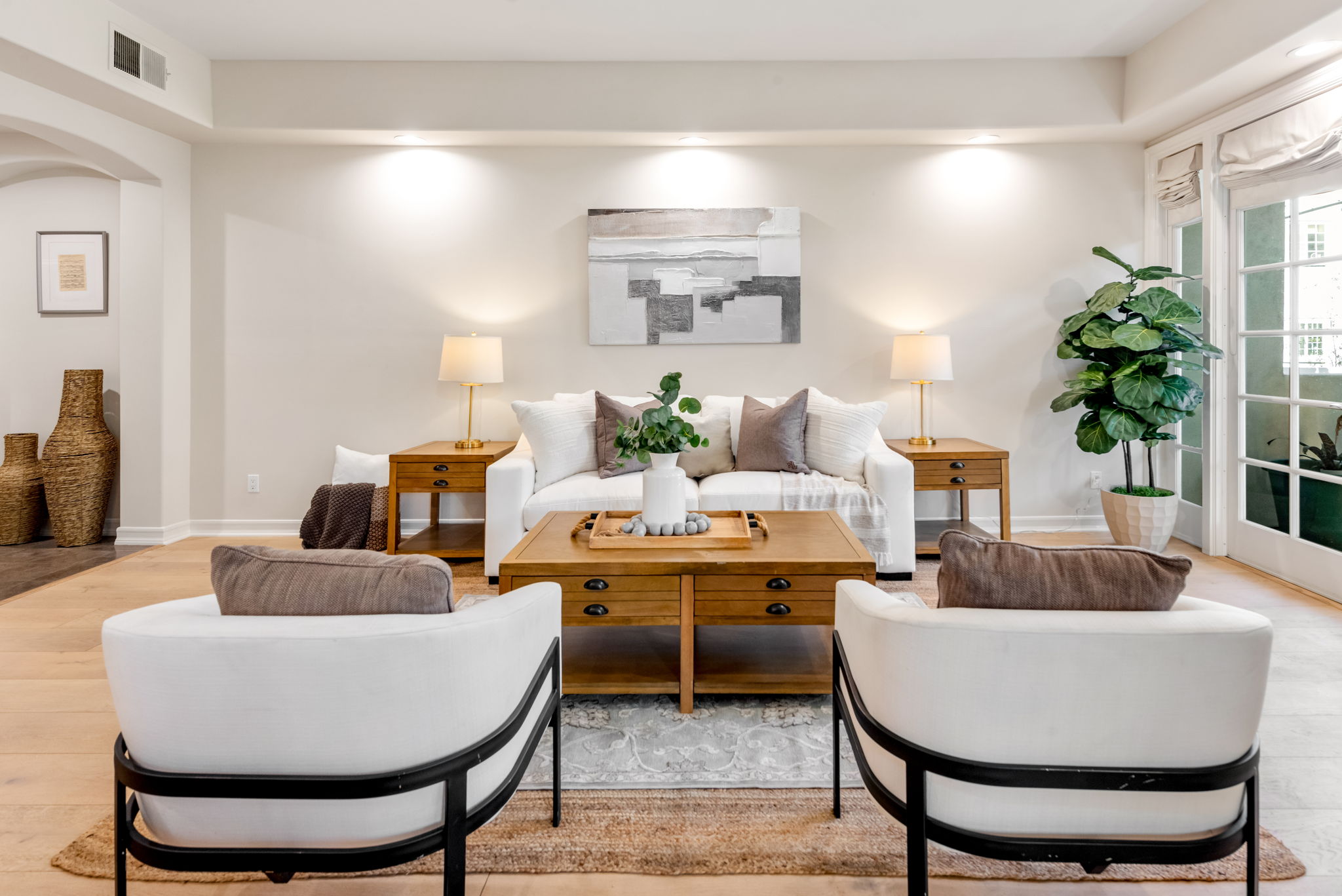 Brentwood Home Living Room After Staging