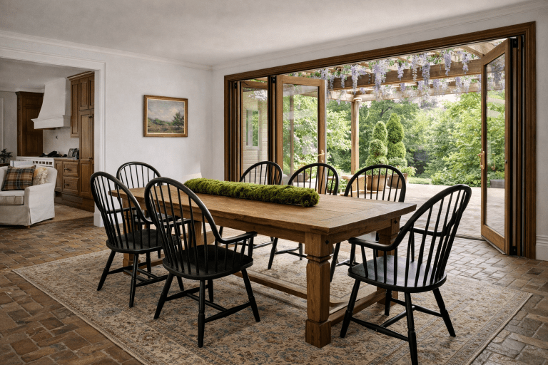 English Country Staging for Dining Space
