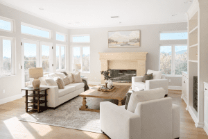 Malibu Home Family Room After Staging