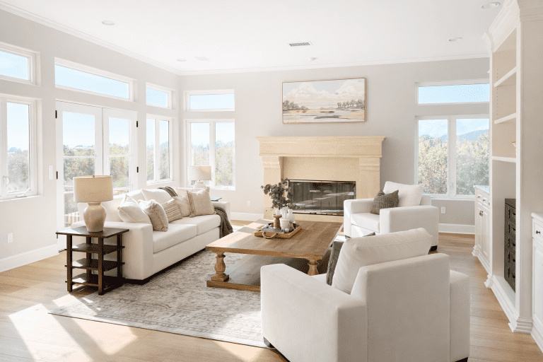 Malibu Home Family Room After Staging