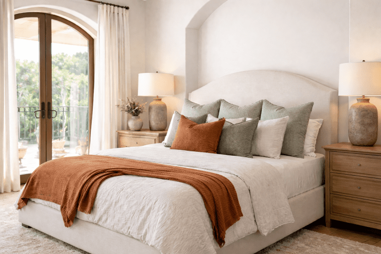 Primary Suite Styled as Modern Mediterranean