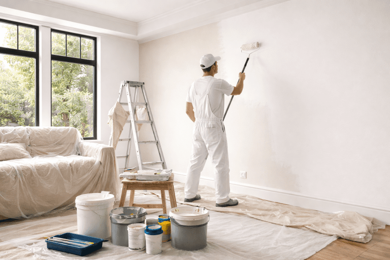 Paint prep before staging