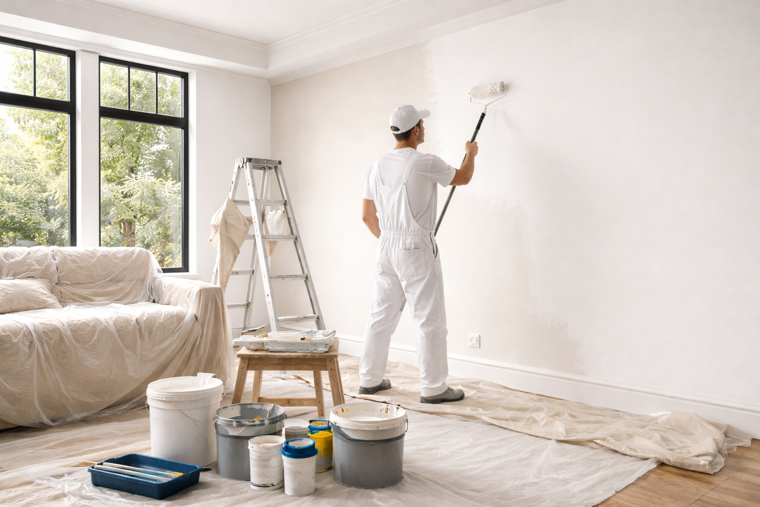 Paint prep before staging