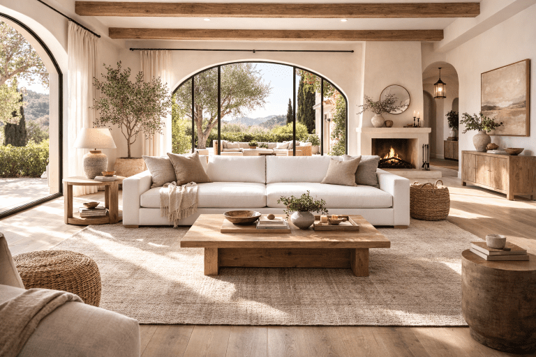 Modern Mediterranean Styling for a Living Space