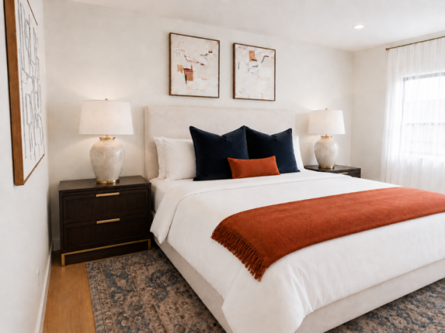 West Los Angeles Modern Organic Primary Suite Home Staging - KMW Interiors West Los Angeles Modern Organic Primary Suite Home Staging - KMW Interiors