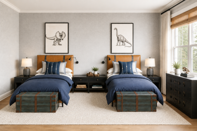 Pacific Palisades Kids Room Interior Design - KMW interiors Pacific Palisades Kids Room Interior Design - KMW interiors