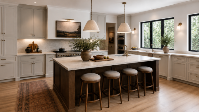 Brentwood Modern Mediterranean Kitchen Interior Design - KMW Interiors Brentwood Modern Mediterranean Kitchen Interior Design - KMW Interiors