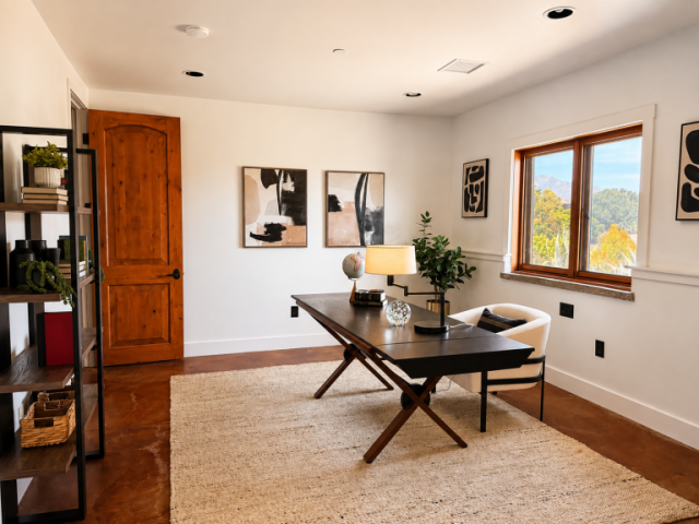 Malibu Coastal Mediterranean Home Office Home Staging - KMW Interiors Malibu Coastal Mediterranean Home Office Home Staging - KMW Interiors
