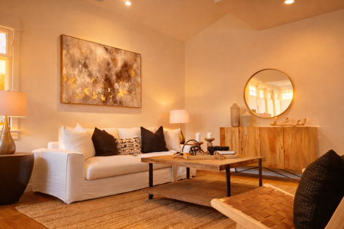 Living Room - Home Staging in Modern Organic Style, Venice Beach