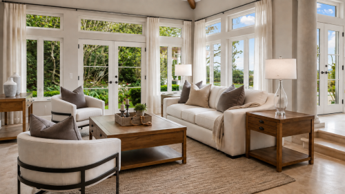 Malibu Luxury Home Staging - Formal Living Room