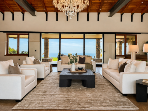 Malibu Luxury Home Staging -Formal Living Room